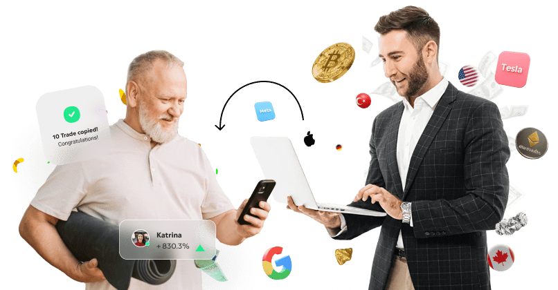 copy trade two trader one master and other one is junior