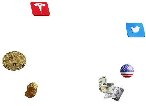 icons shares stocks metals forex